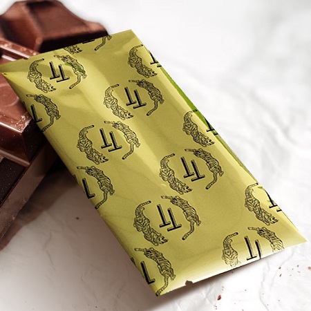 Eco Friendly Packaging Chocolate Candy Bar Foil Pouch Poche écologique d'aluminium de barre de sucrerie de chocolat d'emballage