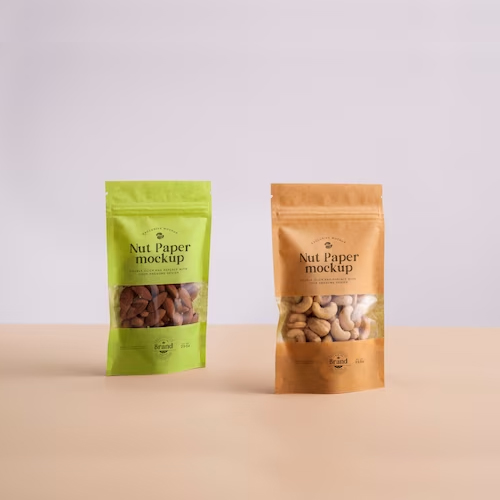 paper nuts snack pouch pochette à collation aux noix en papier