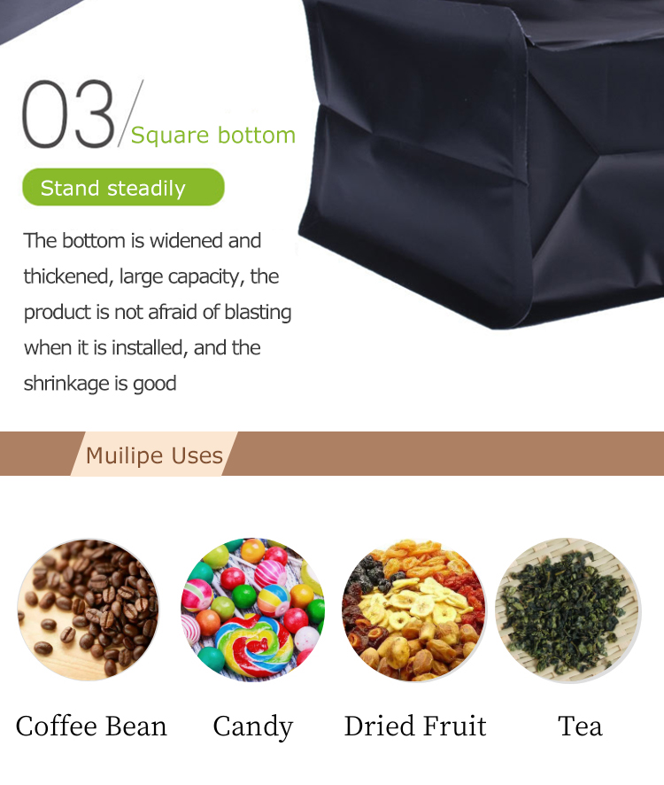 Sachets de caf&eacute; noir de 250 g