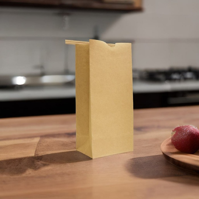 Sacs SOS naturels recyclables de Brown Kraft de sécurité alimentaire avec fenêtre pour la boulangerie