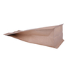 Sacs de café à fond carré en papier kraft brun 1kg thermoscellés pour grains de café torréfiés