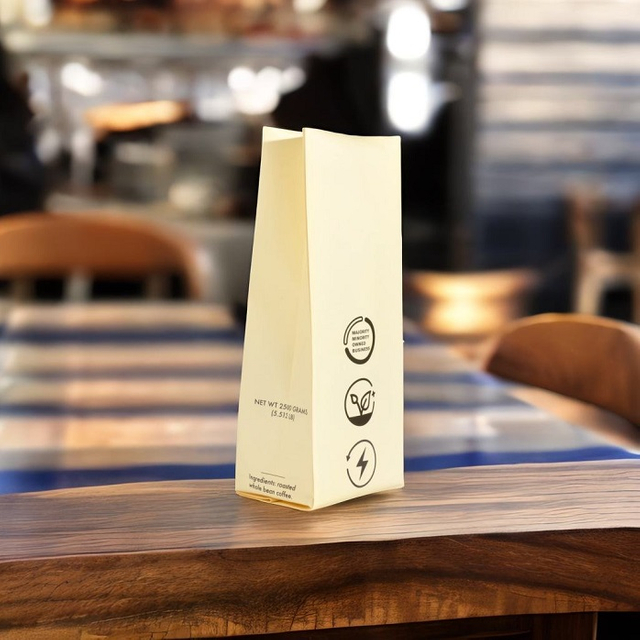 Meilleure conception de logo UV de tache sacs de café bleus de fond de boîte de PCR-PE de 250 grammes