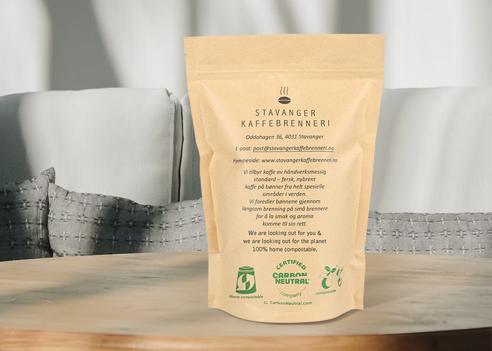 sac en papier kraft compostable