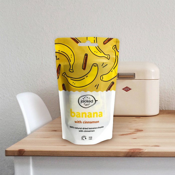 Doypack de neutralité carbone refermable recycler 2 onces petit sac de chips pour chips de banane