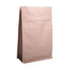 Stock en gros sacs de café en papier brun à fond plat de valve de dégazage de 250 grammes