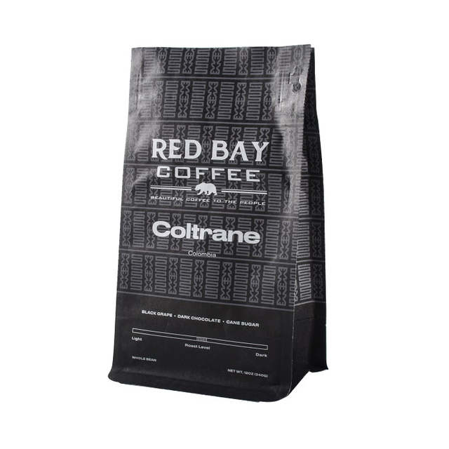 Sacs de café compostables à fermeture éclair de poche refermables personnalisés de qualité alimentaire en gros avec valve