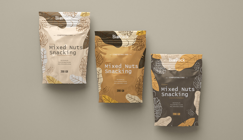 sachets compostables pour collation