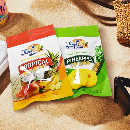 paquets de fruits lyophilis&eacute;s recyclables