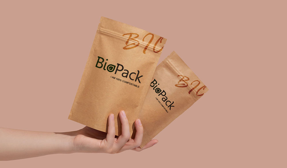 100 POCHETTES COMPOSTABLES DEBOUT