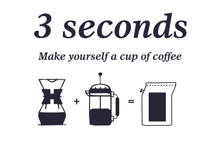 sac de caf&eacute; infus&eacute; &agrave; froid