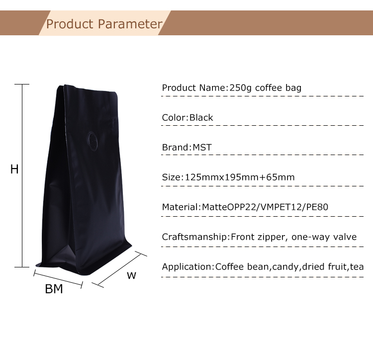 Sachets de caf&eacute; noir 250g (2)