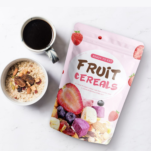 Petite pochette à fermeture éclair personnalisable avec impression numérique, vente en gros, rapide à mûrir, pour flocons d'avoine