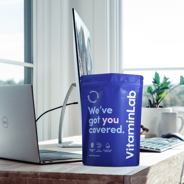 Sacs recyclables de protéine de Muscletech de fermeture éclair d'aluminium de Mylar d'empreinte de carbone élevée de barrière