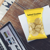 Conception de logo d'impression numérique qui respecte l'environnement tiennent les petits sacs à biscuits personnalisés