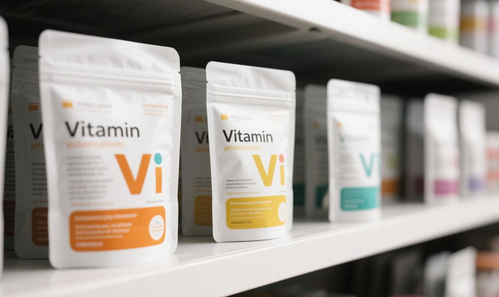 Emballage de vitamines personnalis&eacute;s