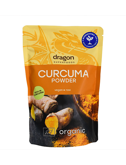 Emballage de poudre de curcuma compostable