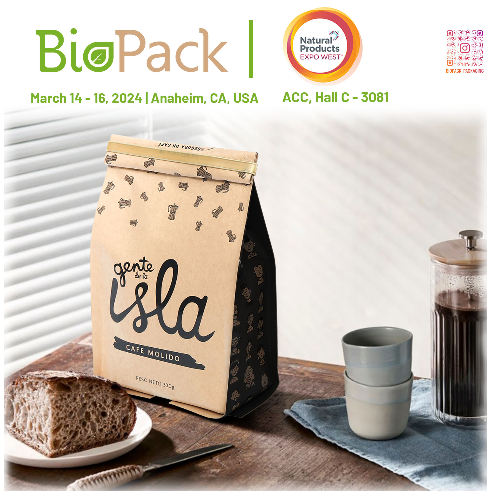 OrganicBiopack présente des solutions innovantes d’emballage alimentaire biologique au Natural Products Expo West 2024