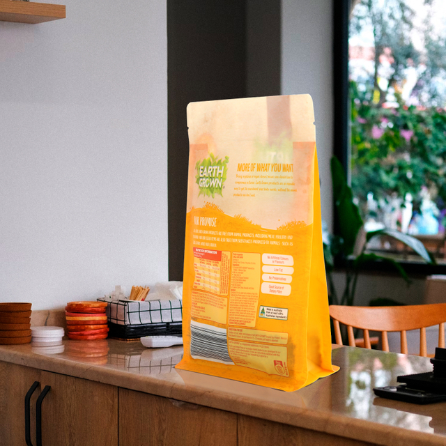 Le biscuit fait sur commande de fond plat met en sac le sac compostable d'emballage alimentaire avec le zip-lock 