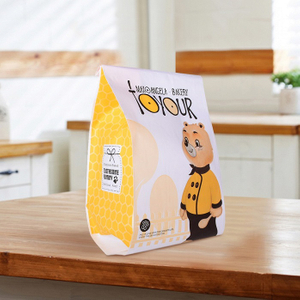 Sacs en papier blancs faits sur commande de boulangerie de fond à soufflets qui respecte l'environnement en gros