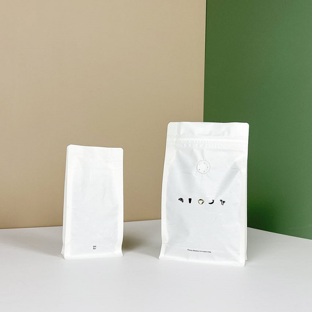 Sac en papier de riz biodégradable Emballage flexible premium pour les petits torréfacteurs de café