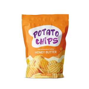 Papier de sac de chips de pomme de terre personnalisé avec fermeture à glissière