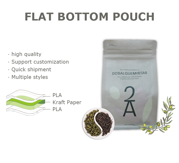 sachet de th&eacute; compostable