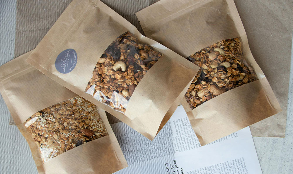 emballage en sachet de granola