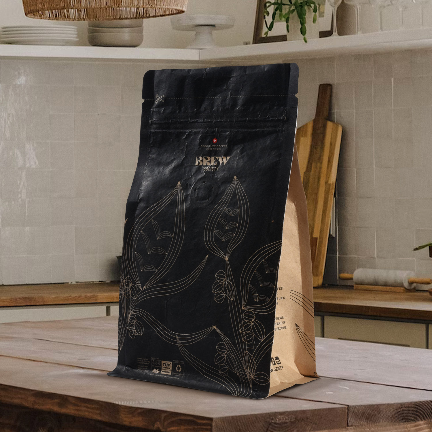 À quoi sert la valve de dégazage unidirectionnelle des sacs de café compostables ?