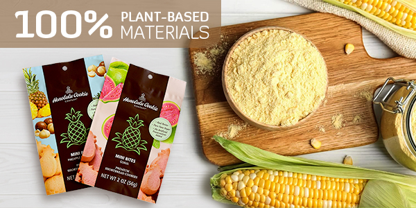 Sacs debout de noix biologiques recyclables &agrave; base de plantes