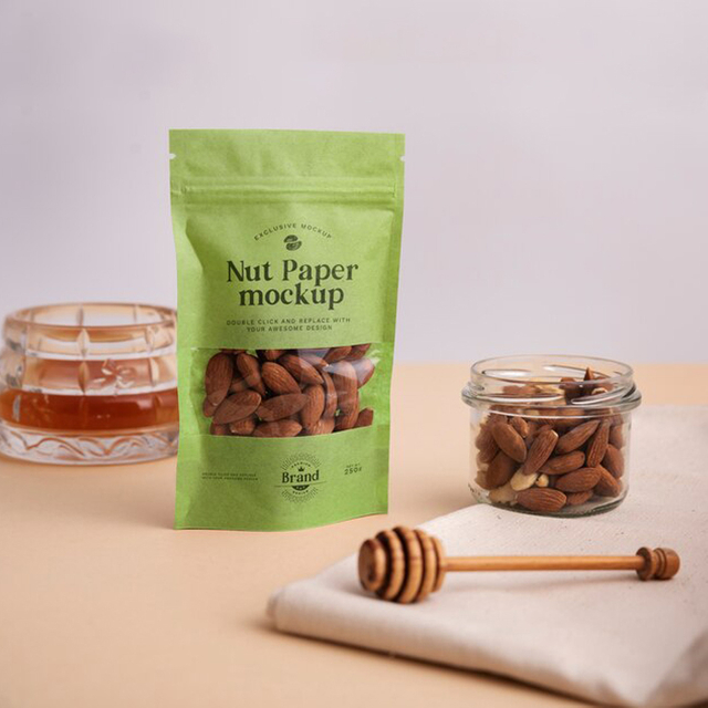 Emballage alimentaire écologique de conception créative pour les noix