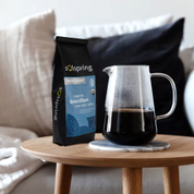 Le sac de café de lien de bidon de gousset de côté noir mat écologique de 100% peut thermoscellé