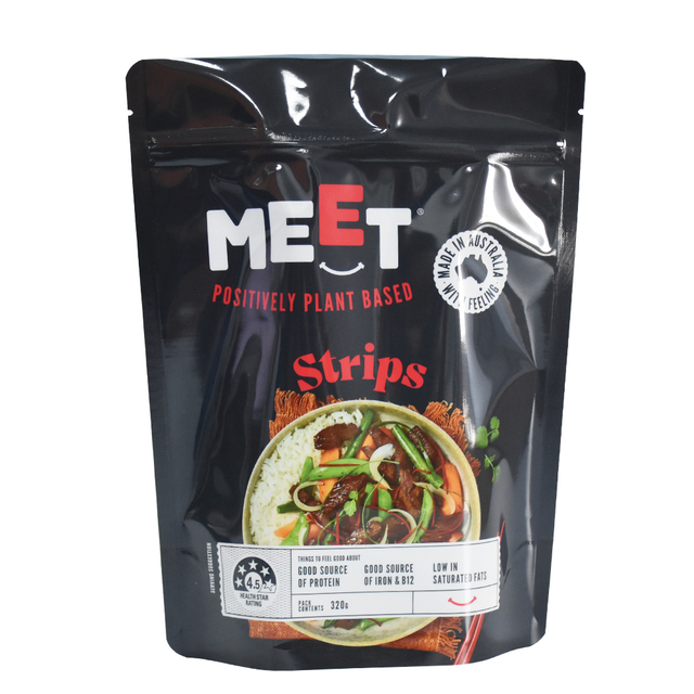 Pochettes biodégradables éco-durables pour aliments végétaliens