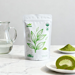 Emballage en sachet vertical personnalisé pour le thé Matcha