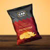 Emballage de film en plastique imprimé sur mesure durable pour chips croustillantes