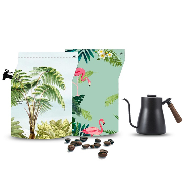 Filtre anti-goutte réutilisable, pochettes de café Doypack, sacs portables pour cafetière avec bec verseur