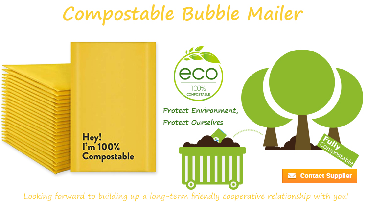 enveloppe &agrave; bulles compostable