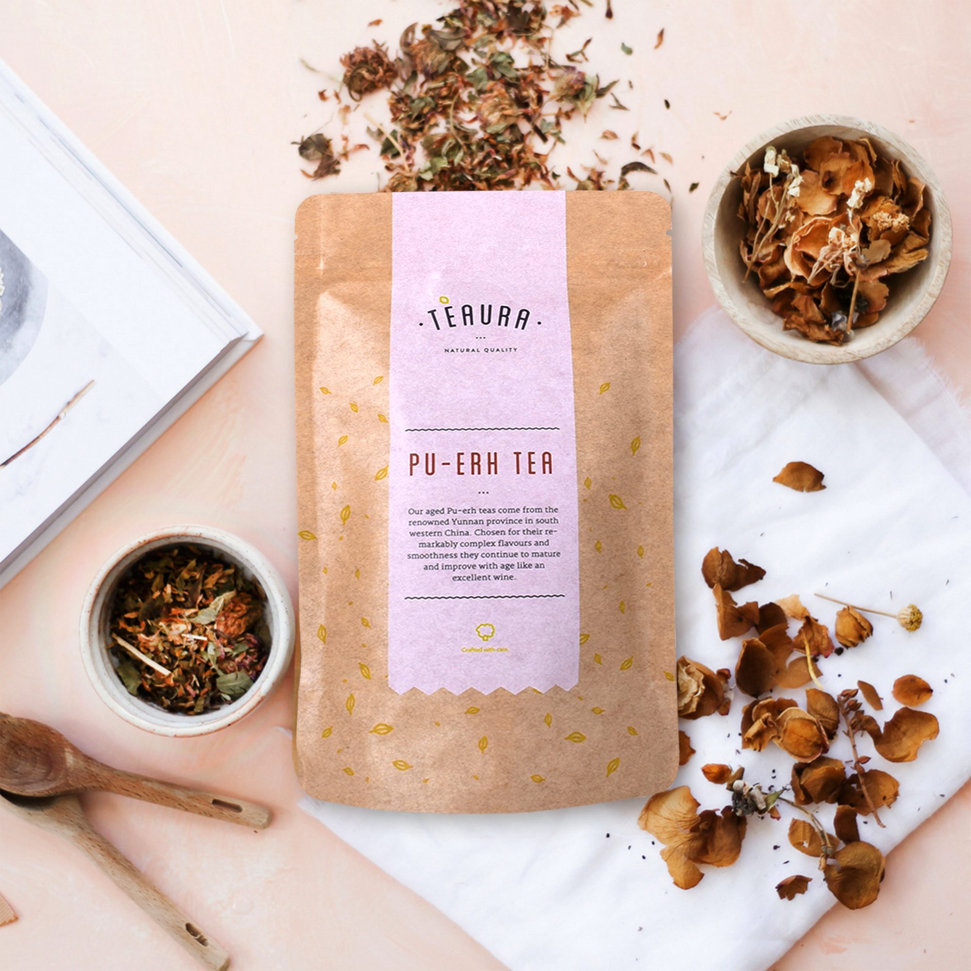 sachets d'emballage de th&eacute; compostables
