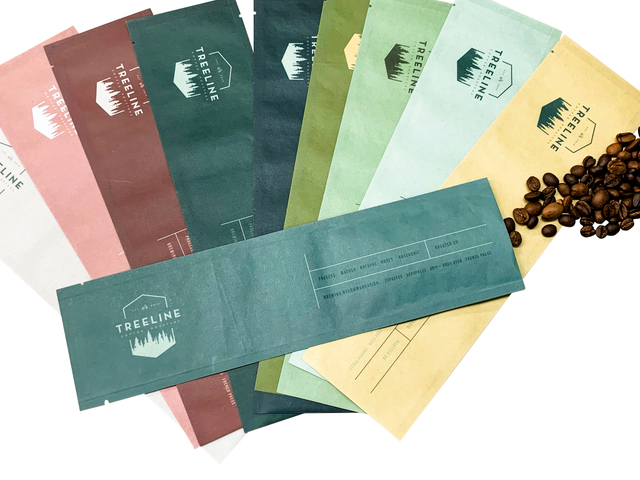 Sacs à café compostables à impression numérique