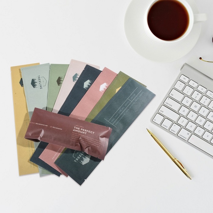 Conception personnalisée Easy Tear Home compostable Plats petits sacs de grain de café