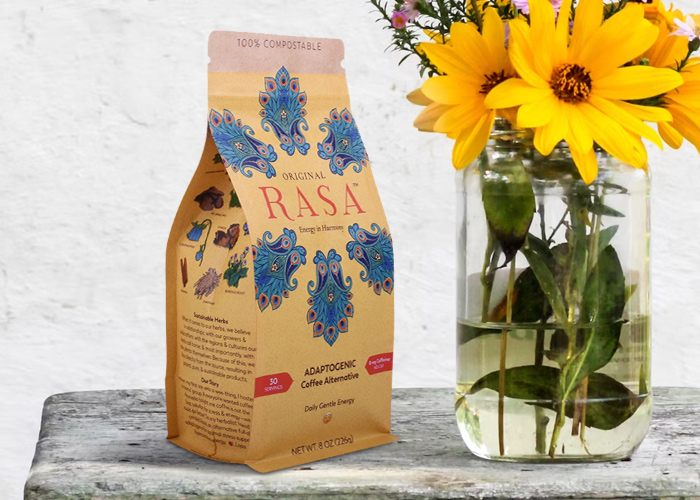 sachets d'emballage de th&eacute; compostables &agrave; fond plat