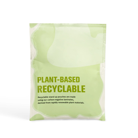 Pochette plate recyclable d'origine végétale