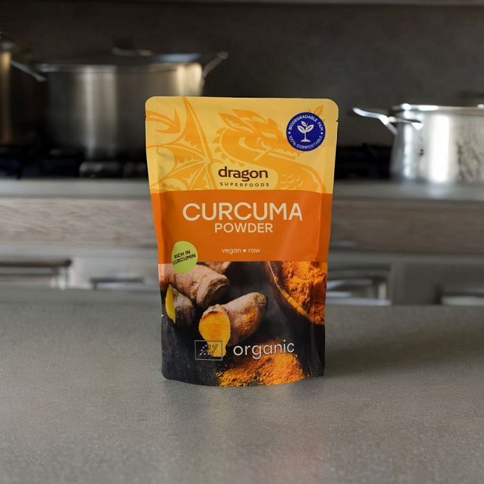 La cellophane compostable à la maison de conception créative tient la poche refermable d'épice