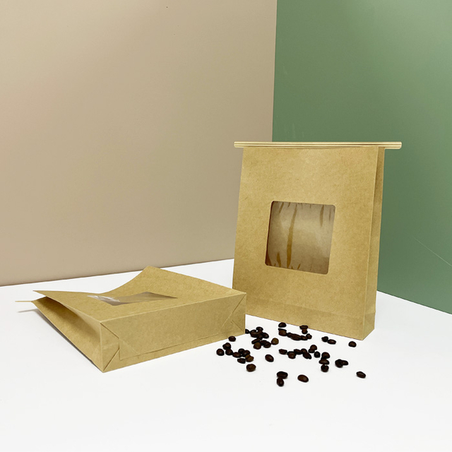 Sac en papier kraft biodégradable conçu Solutions d'emballage alimentaire personnalisé