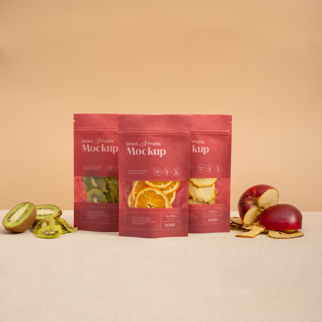 Vide Sac à copeaux jaunes personnalisables vides pour les chips de banane