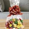 Sacs de cellophane compostables à soufflets latéraux pour biscuits au chocolat de Noël, sans danger pour les aliments, maison