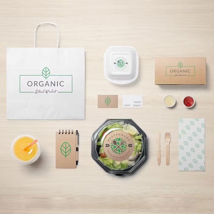 Sac en papier kraft biodégradable conçu Solutions d'emballage alimentaire personnalisé