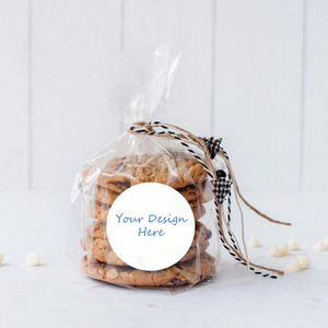 Sacs de biscuits à cellophane à compostable transparent personnalisés