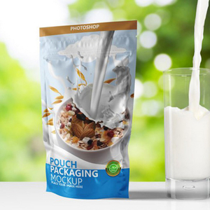 Meilleur conception personnalisée respectueuse de l'environnement Emballage de céréales refermable pour les aliments biologiques