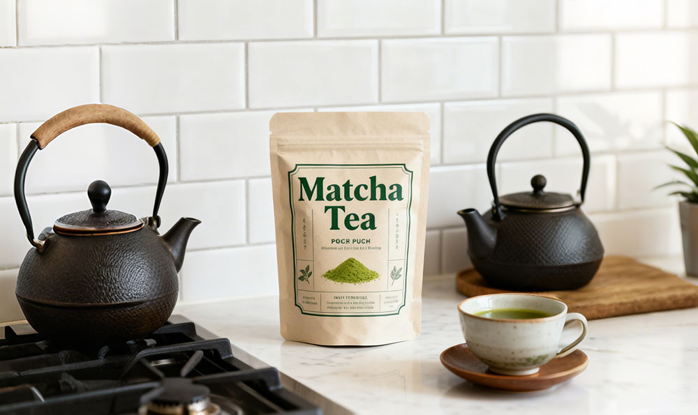 sachet de th&eacute; Matcha