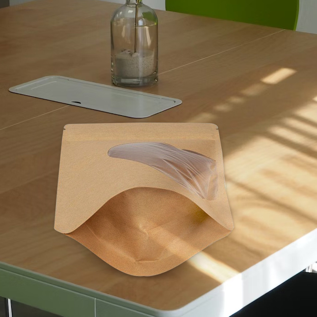 Sacs de bonbons en papier kraft de vente directe d'usine, emballage biodégradable pour aliments